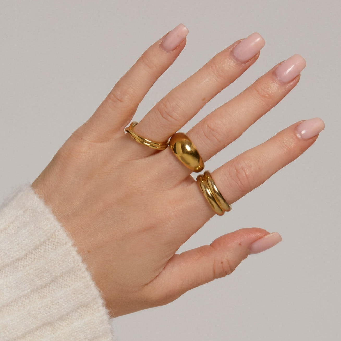 Chunky Statement Ring (Gold)