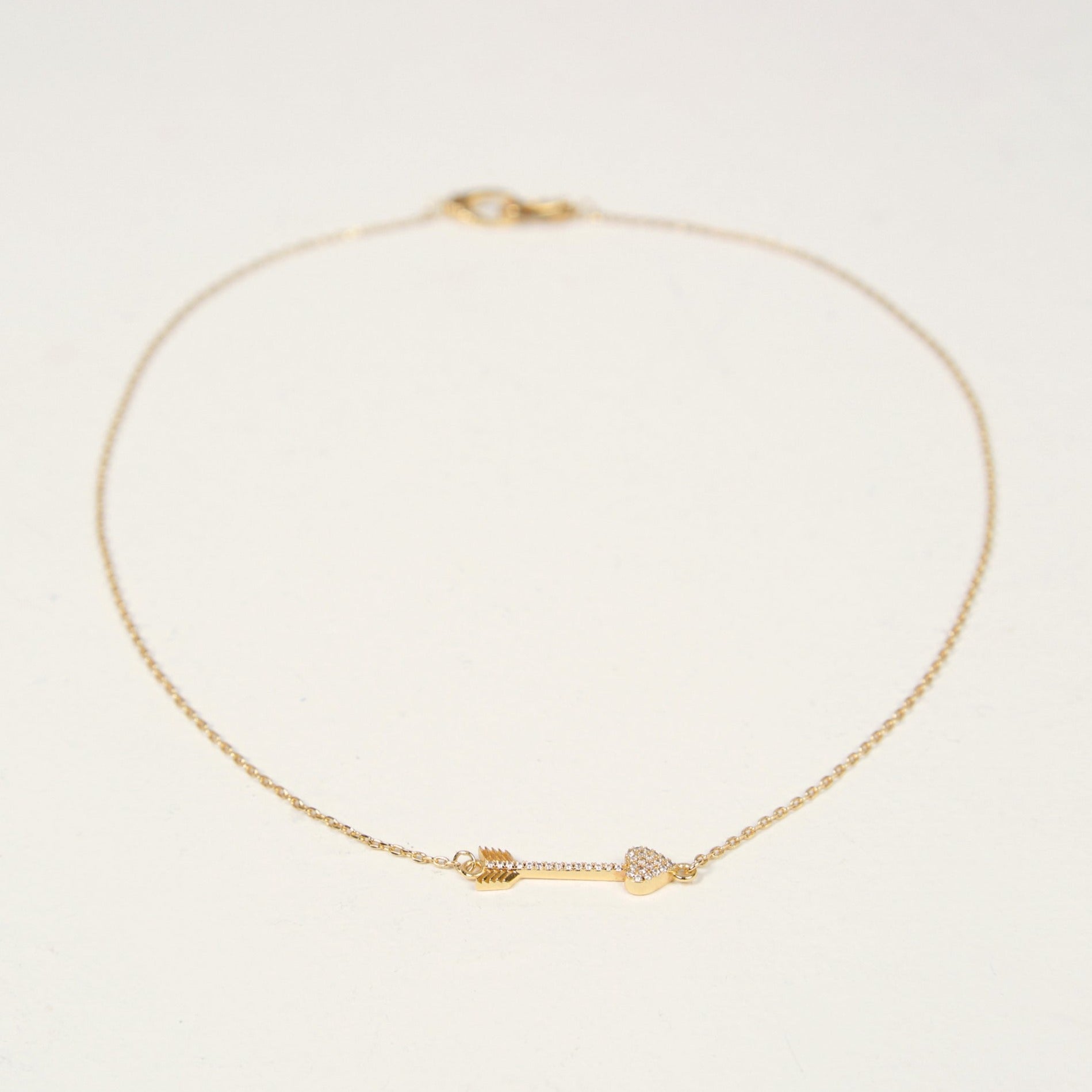 Cupids Arrow Necklace (Gold)