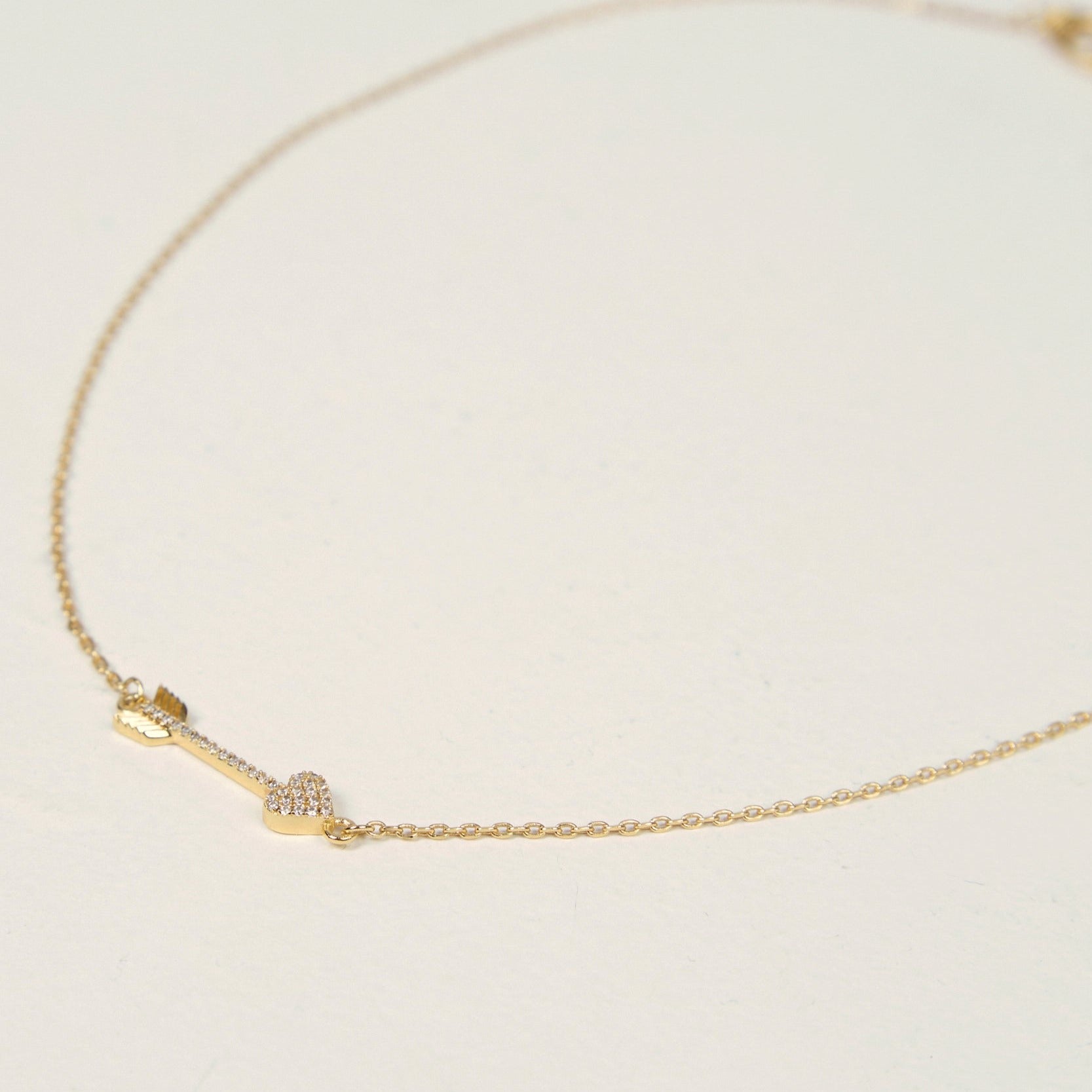 Cupids Arrow Necklace (Gold)