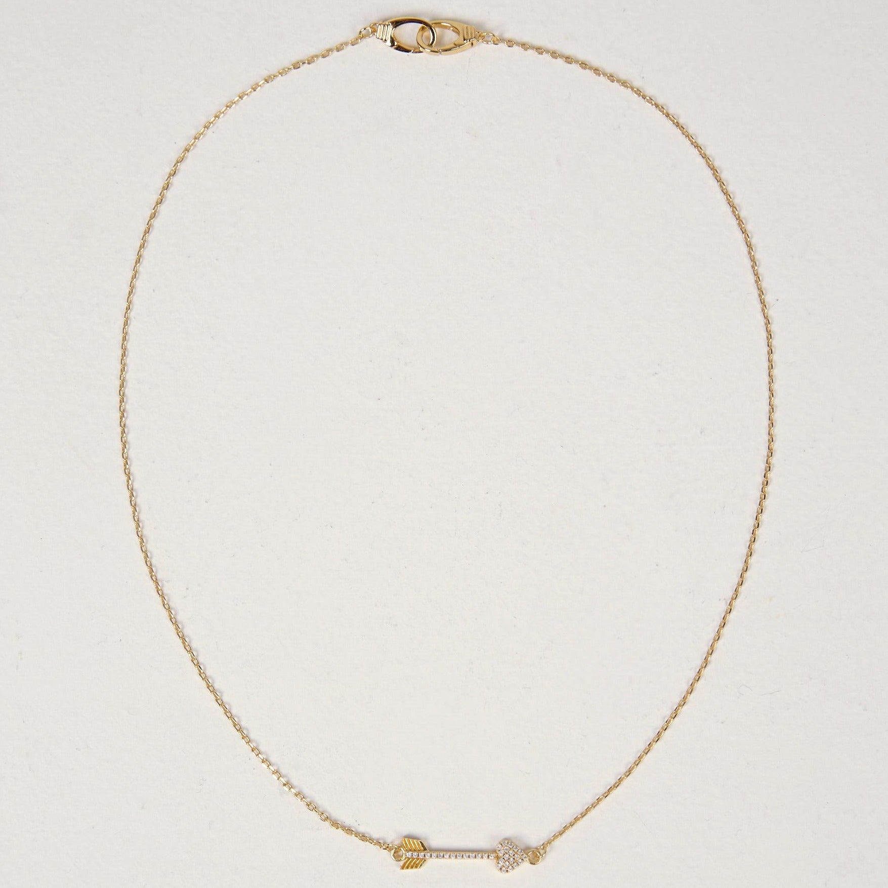 Cupids Arrow Necklace (Gold)