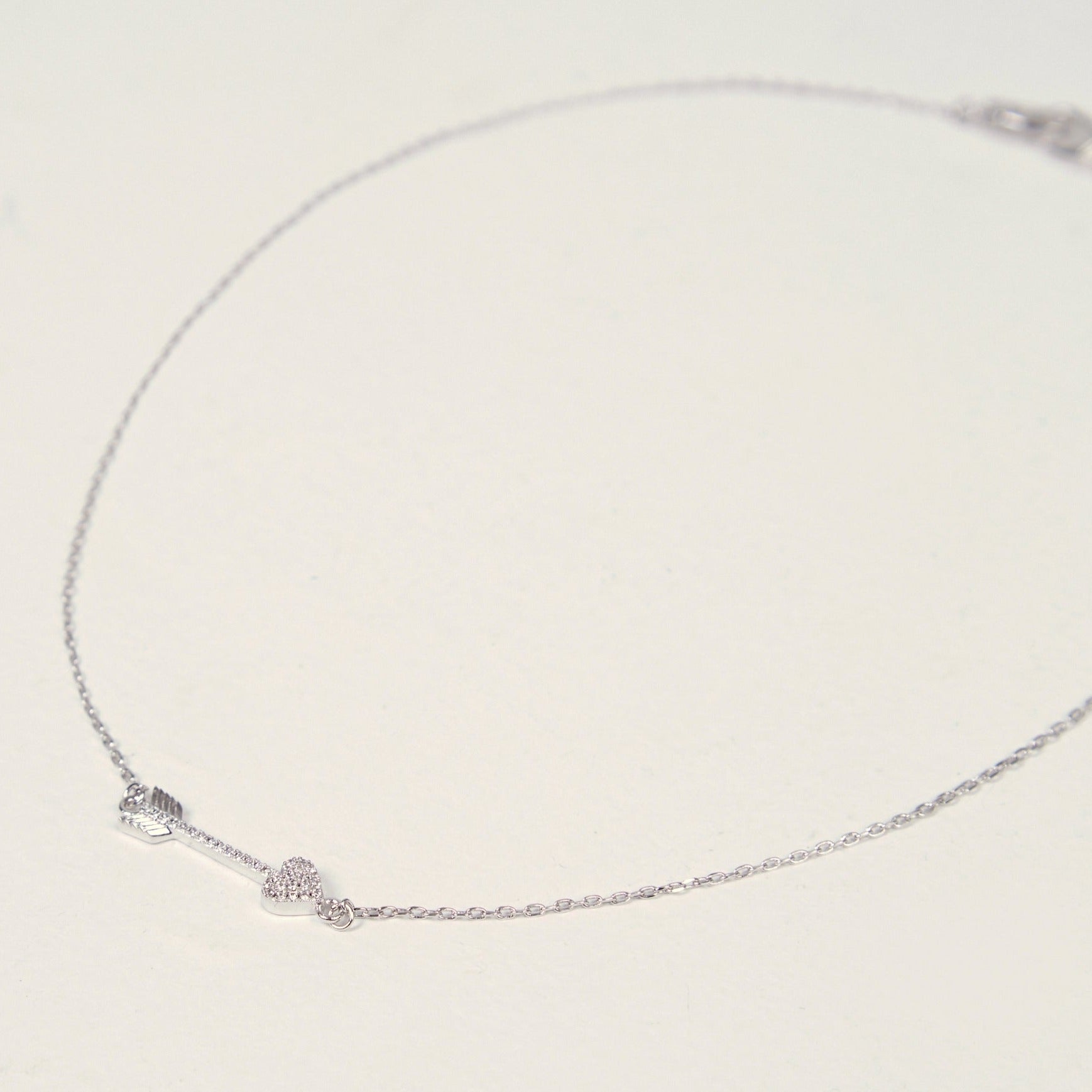 Cupids Arrow Necklace (Silver)