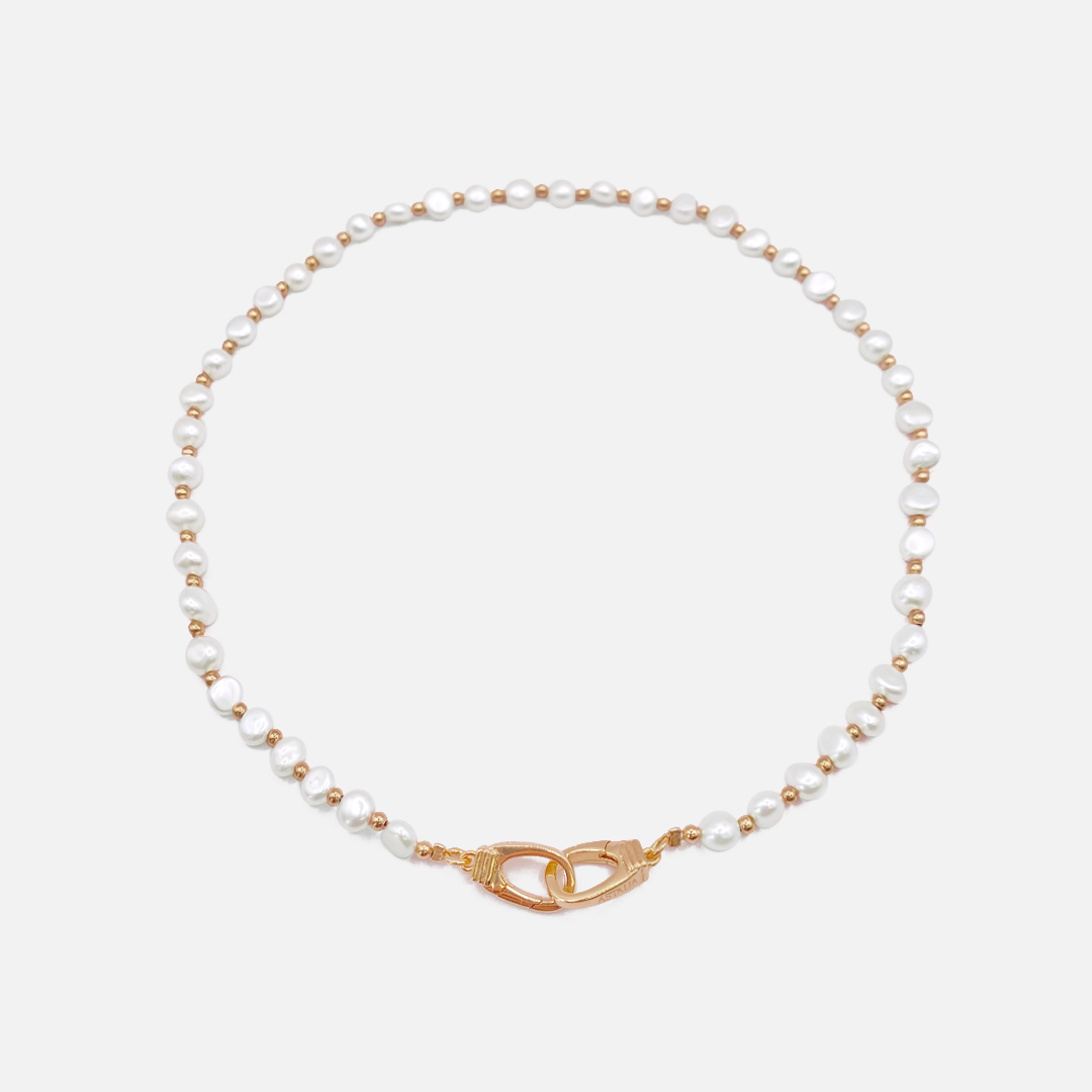 Freshwater Pearl Choker (Gold)