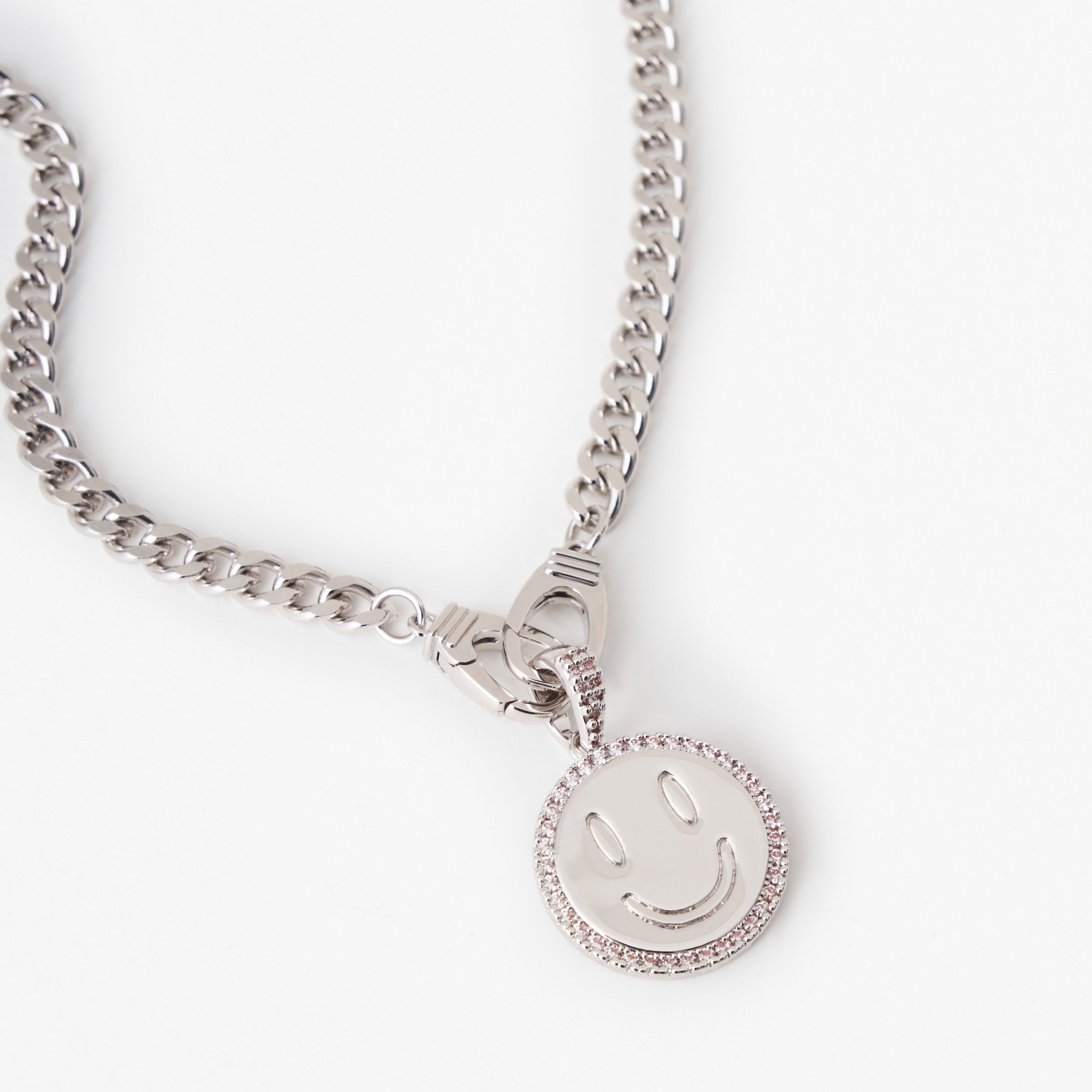 Smiley Necklace (Silver)