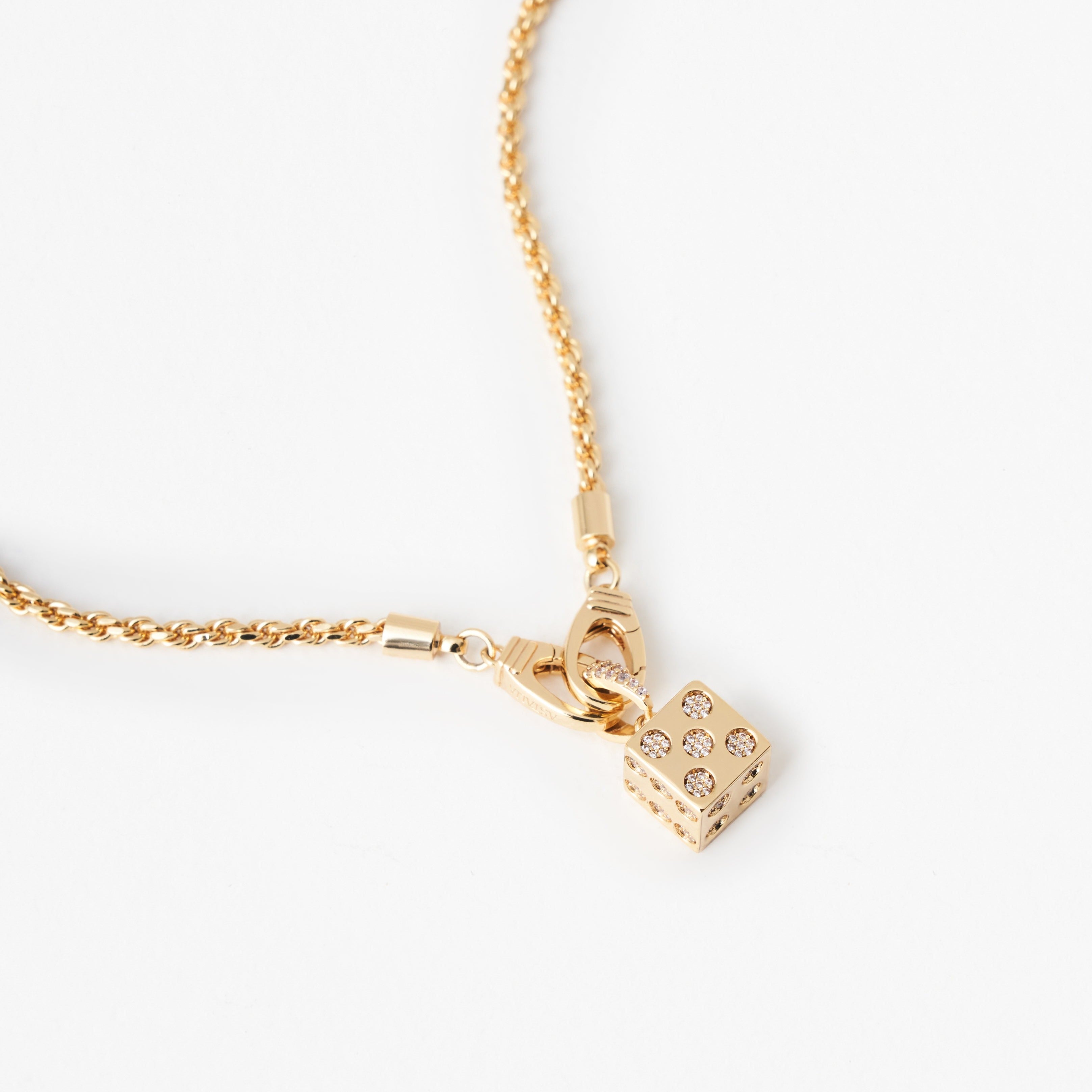 Dice Necklace (Gold)