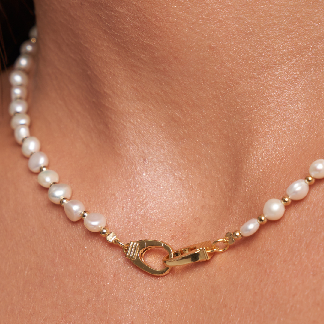 Freshwater Pearl Choker (Gold)