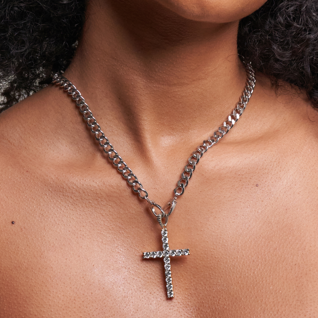 Cross Necklace (Silver)