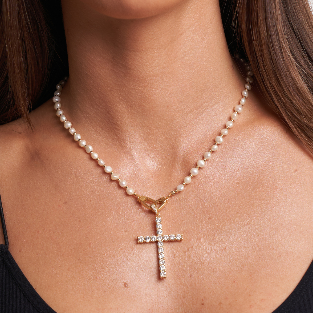 Cross Necklace (Gold)